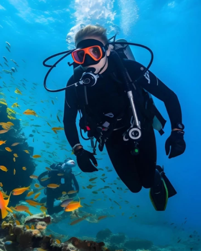 Certified scuba diving in Seychelles